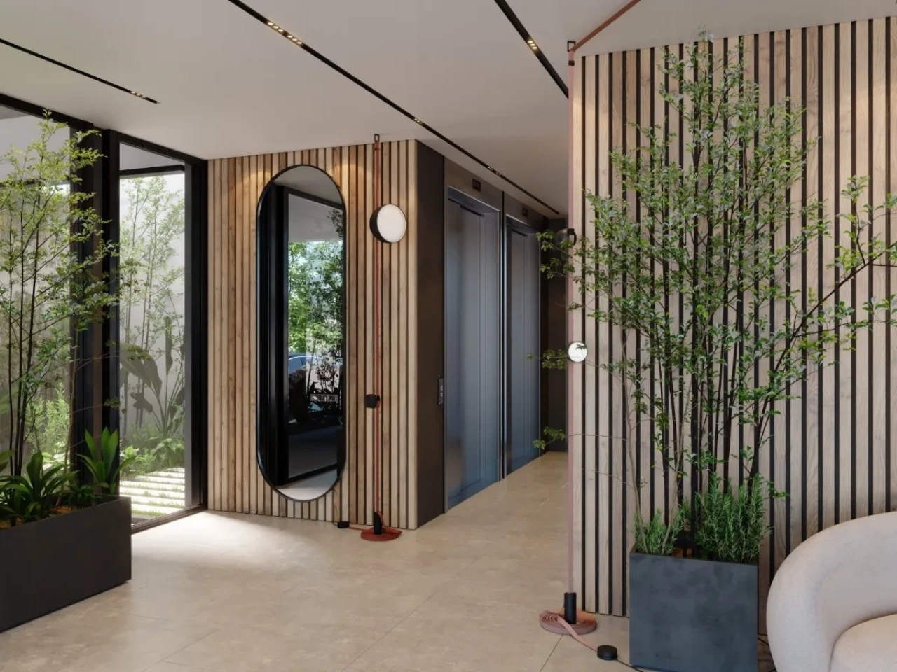 hall recibidor edificio