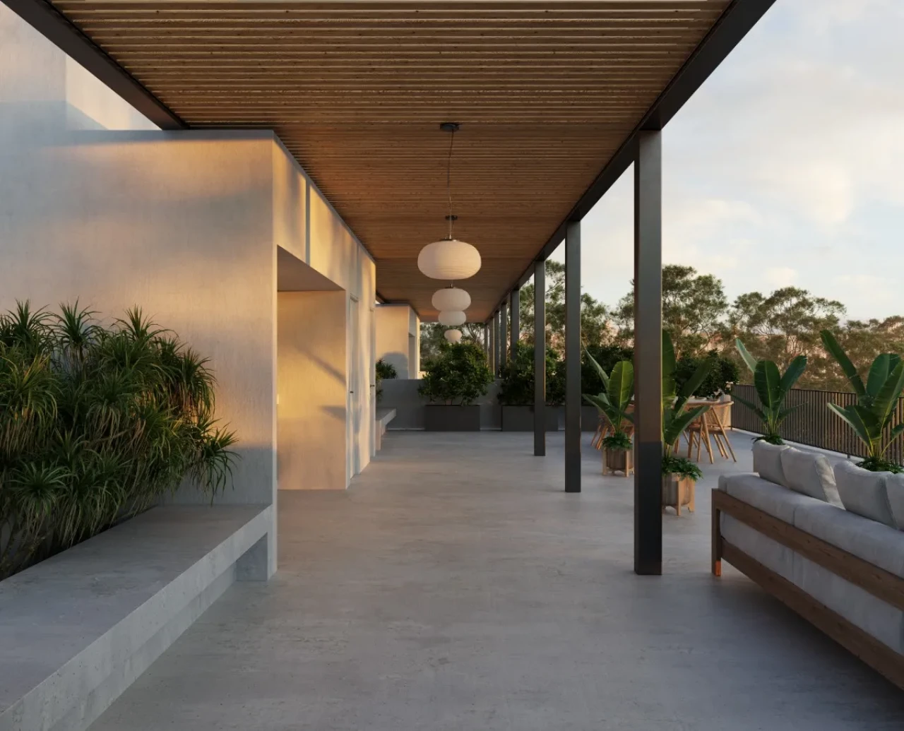 terraza comun